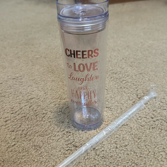 Other - Plastic cup with straw